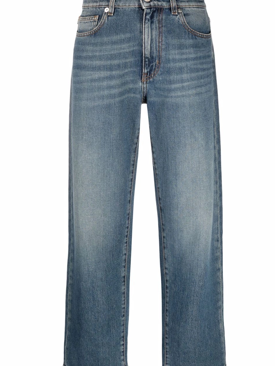 Cheap straight-leg Love mid-rise jeans Women Moschino 0425
